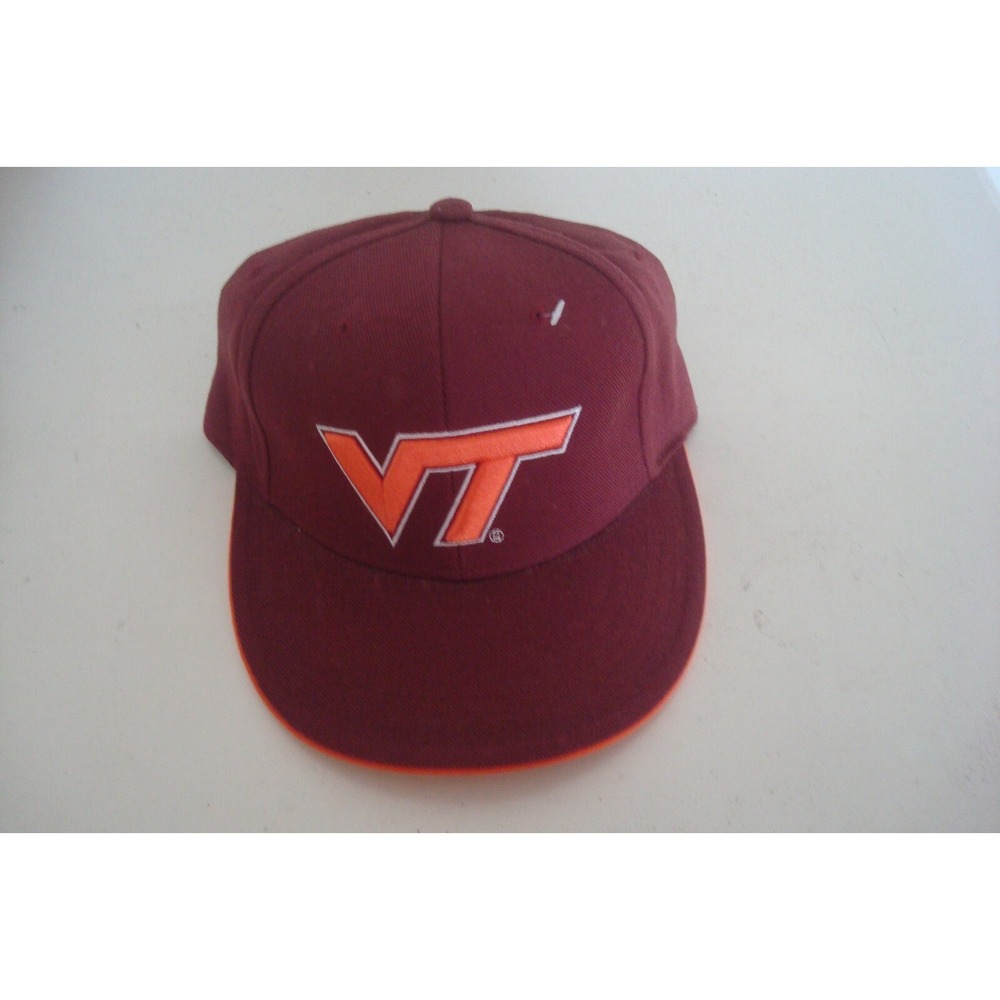 VIRGINIA TECH  FITTED SZ 7 1/4 ‎  GOLF DEADSTOCK HAT CAP VINTAGE H3